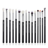 Pinceles Jessup para ojos: set profesional de 15 piezas para difuminar sombras con suavidad