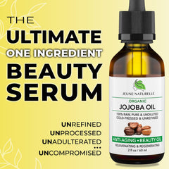 Jeune Naturelle Aceite de jojoba, gotas, uso preciso para nutrir cutículas y uñas