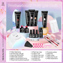 Esmaltes gel polimérico JEWHITENY 27 colores para combinaciones versátiles.