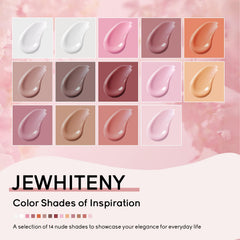 JEWHITENY formas duales uñas para crear extensiones con ajuste preciso