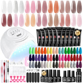 JEWHITENY kit uñas gel polimérico 14 colores para crear estilos en casa.