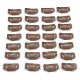 Clip metálico JFFX de 32 mm con 9 dientes para extensiones
