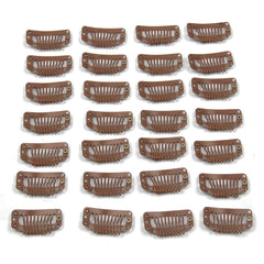 Clip metálico JFFX de 32 mm con 9 dientes para extensiones
