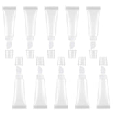 JIAKAI tubos vacíos de 10 ml translúcidos listos para cosméticos hechos a mano