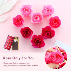 JIALEEY jabón rosa duradero, virtud decorativa que resiste el uso diario.