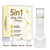 JIANYHW Bikini Trimmer 5 en 1 para rostro, afeitado suave sin tirones.