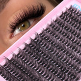 JIMIRE: conjunto de pestañas esponjosas 50D para volumen suave y mirada más abierta.