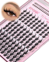 Jimire Manga Lash Clusters con base ligera y ondulada para uso diario.