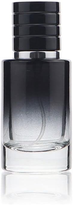 Atomizador Jinshining negro 30ml para viajes con rociado suave