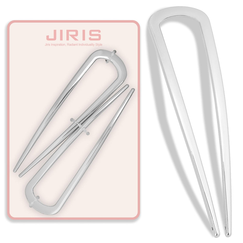 Prendedor en forma de U de JIRIS para moño, sujeción suave y segura.