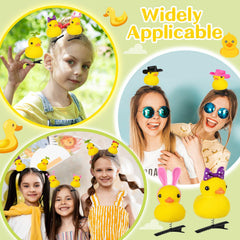 Pinzas JMZYJZH pato amarillo con accesorio 2 para estilos únicos en fiestas escolares