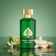 Jo Milano Game of Spades Emerald, estilo-vida: aroma versátil para uso diario y momentos especiales.