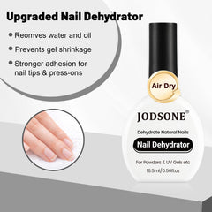 JODSONE aplicación de deshidratante para uñas facilita una base limpia para el diseño.