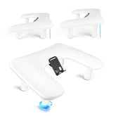 JODSONE: apoyo de mano en U blanco con teléfono 360° para manicura con manos libres.