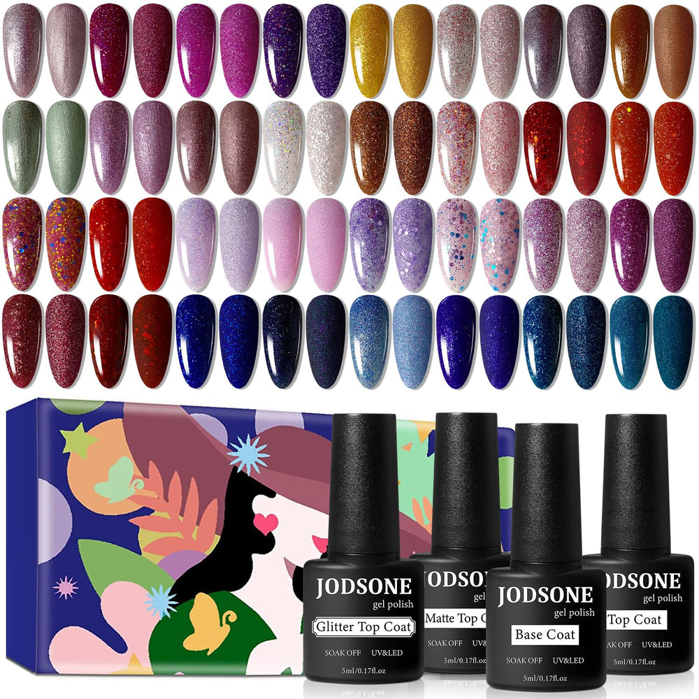 JODSONE set de esmalte gel 36 piezas para uñas con brillo duradero