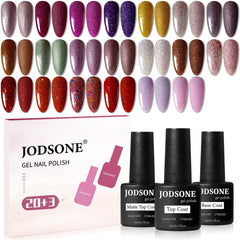 JODSONE gel glitter botellas brillantes para uñas hechas en casa