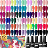Conjunto JODSONE: 55 colores en gel para uñas, estilo variado.