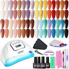 JODSONE kit esmalte gel 32 colores con luz ultravioleta para manicura