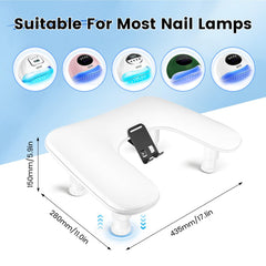 JODSONE: reposo ergonómico para mano, reduce fatiga durante la manicura.