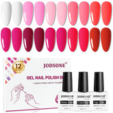 JODSONE set de geles para uñas con colores brillantes para acabados deslumbrantes