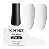 Esmalte gel blanco de JODSONE en botella de 10 ml con acabado elegante