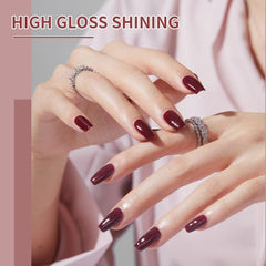 Uñas con esmalte JODSONE tono piel rosado, brillo duradero y acabado profesional.