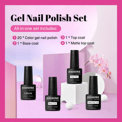 JODSONE matte top coat bottle for chic velvety finishes