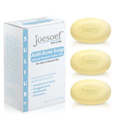 Joesoef Skin Care Jabón antiacné volcánico 10% para piel grasa, limpieza profunda.