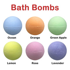JoFAN bomba de baño colores brillantes para un baño divertido.