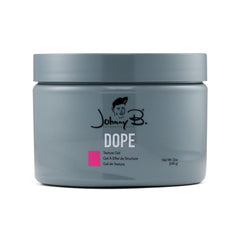 Gel de coiffure JOHNNY B. Dope Texture Gel – bouteille 12 oz prête pour un coiffage durable sans croquant.