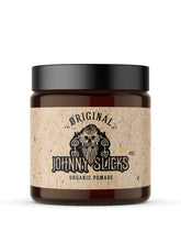 Johnny Slicks pomada aceite original envase para un peinado con control suave.