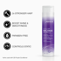 Set Joico Color Balance Purple en caja: cuidado completo para rubio y plateado.