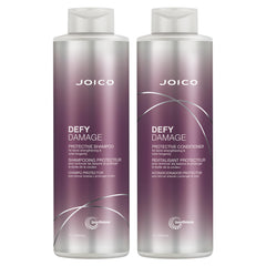 Joico Defy Damage champú, botella elegante que conserva el color.