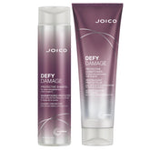 Joico Defy Damage champu y su botella, cabello mas suave y color duradero