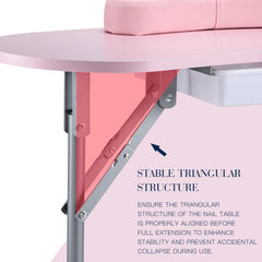 Joligrace reposabrazos desmontables para mayor comodidad durante manicuras