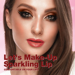 Jolil brillo reluciente para labios, aplicación suave y uniforme.