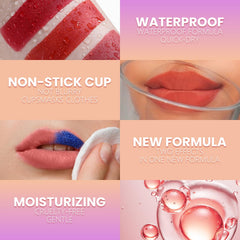 Jolilab Tinte Labial resistente al agua y sudor para entrenamientos y días lluviosos.