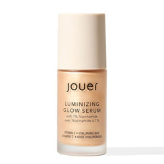 Jouer Gotas iluminadoras para el rostro brindando brillo natural y hidratación.