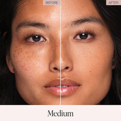 Jouer polvo mate de textura suave para un acabado uniforme.