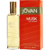 Jovan Musk para mujeres, botella de concentrado 3.25 oz, aroma floral amaderado.
