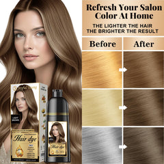 Joyful Young vegan, ammonia-free formula label close-up.