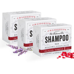 J.R.LIGGETT'S barra-champú original vista frontal para cabello limpio