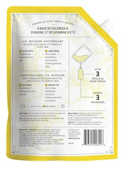 Recarga de gel limpiador de manos limón J.R. Watkins, ideal para rellenar botellas sin desperdicio.
