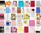 JRoBeauty: muestra de perfume con conjunto de 12 viales para explorar fragancias.