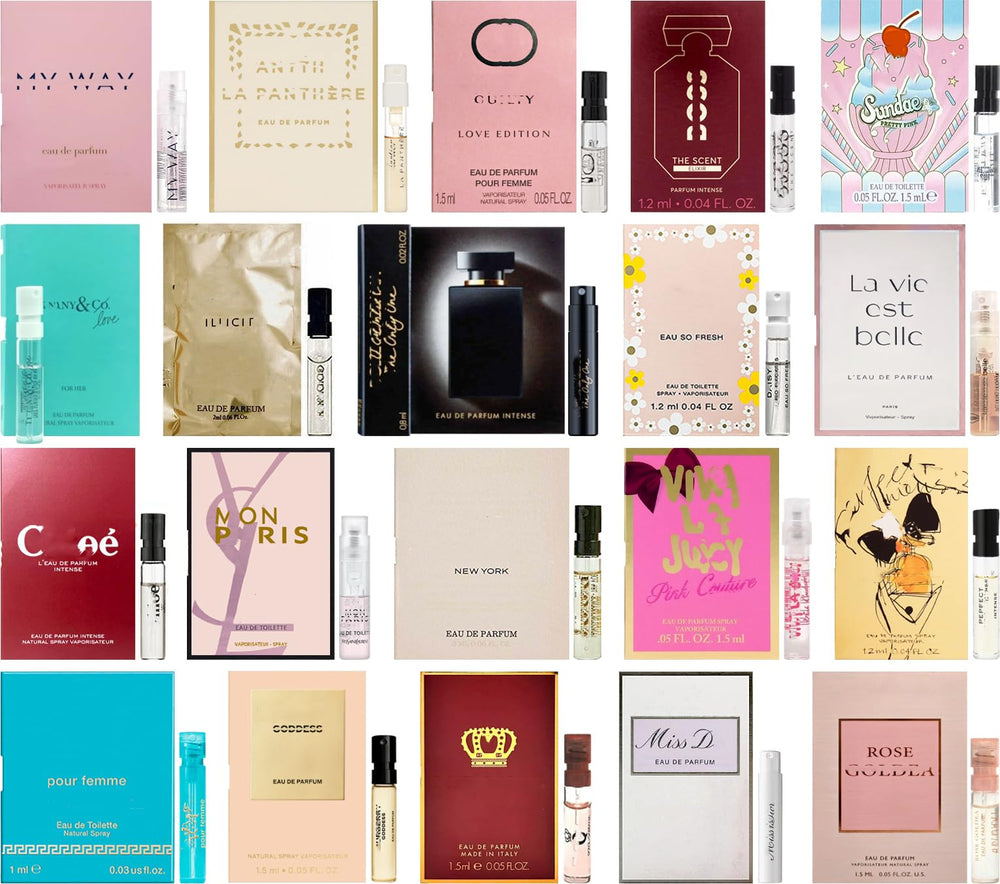 Conjunto de muestras de perfume JRoBeauty para mujeres, ideal para viajar y descubrir fragancias