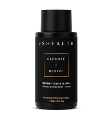 JSHealth Champú purificante con keratina, botella vertiendo, limpieza suave para el cabello