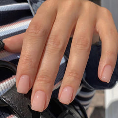 Jsiallye 24 uñas francesas adhesivas en 12 tallas para ajuste perfecto