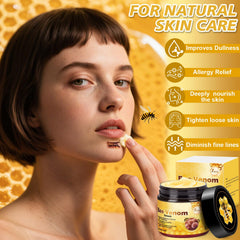 Aplicación rostro con JUANCHI veneno de abeja para una piel radiante.