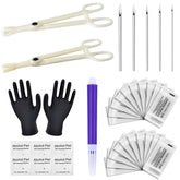 Judero kit de perforación con agujas mixtas 12G–20G para varios diámetros.
