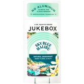 JUKEBOX desodorante natural azul cielo Malibu, fragancia fresca para todo el día.